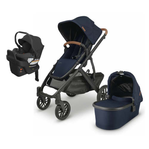 UPPAbaby Vista V2 + Aria Travel System - NOA / JAKE (Navy/Charcoal)