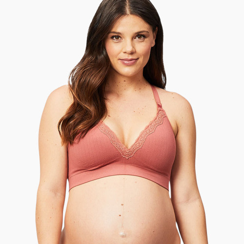 Cake Maternity Tutti Frutti Busty Bamboo Nursing Bra - Rust, S