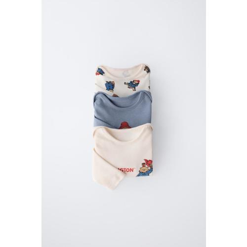 THREE-PACK OF PADDINGTON™ BODYSUITS - Ecru | ZARA United States