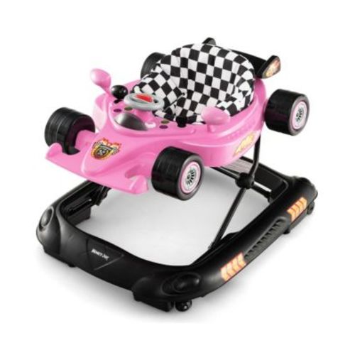 Toddler 4-in-1 Foldable Walker w/ 3-Level Adjustable Height Detachable Music Tray
