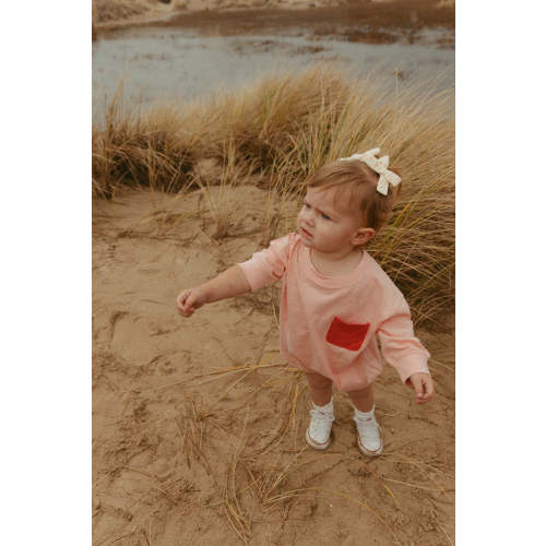 Harley Pocket Romper in Blossom – Winnie + Crew