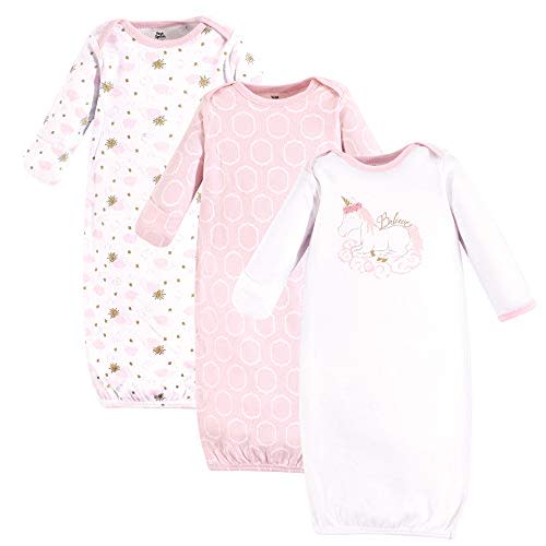 Yoga Sprout Cotton Gowns, 3 Pack