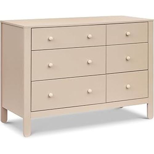 Carter's by Davinci Marisol 6-Drawer Dresser in Taupe/Washed Natural, GREENGUARD Gold Certified