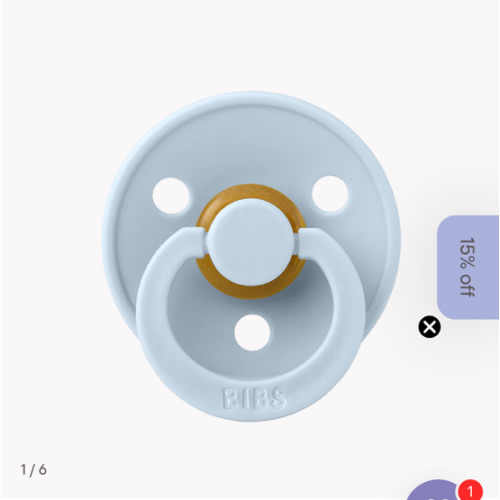 BIBS Colour - Baby Blue Pacifier – Bibsworld store US