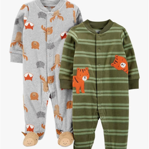 Simple Joys by Carter's baby-boys 2-pack Fleece Footed Sleep and PlayBaby and Toddler Sleepers