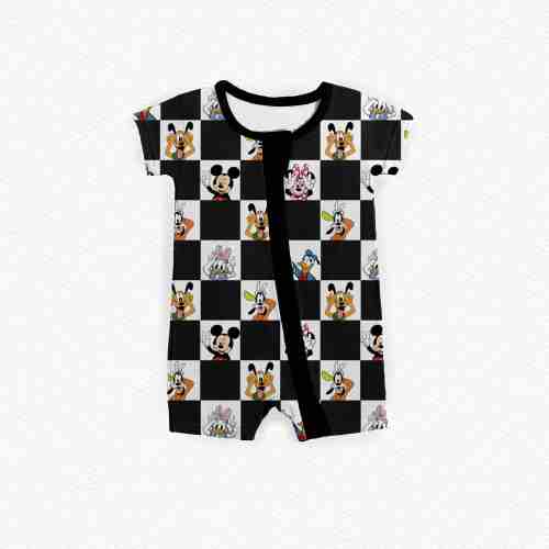 Checkered Magic Zipper Shortie **PreOrder**