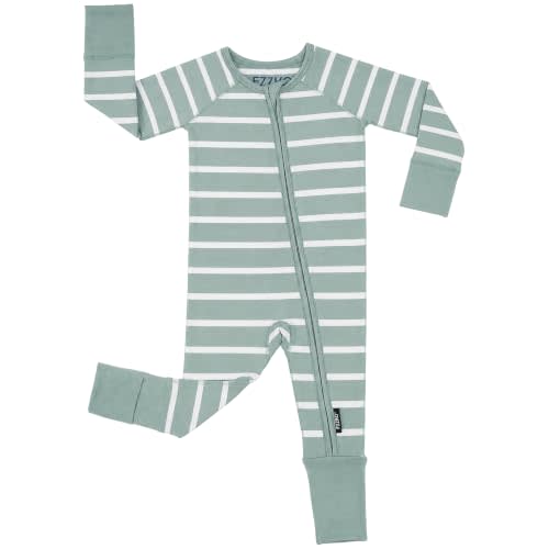 Baby Onesie Pajamas, Viscose from Bamboo, Preemie & Newborn Sleepers | Footie Pajamas, 2-Way Zipper, Sleep & Play Footed PJs, Gender Neutral, Baby Boys & Girls, 0-3, 3-6, 6-12, 12-18, 18-24 Months