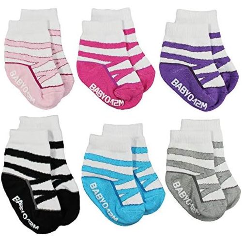 WADDLE Stay-On Baby Gripper Socks Newborn Boys Sneaker Athletic Sports Shoe Socks
