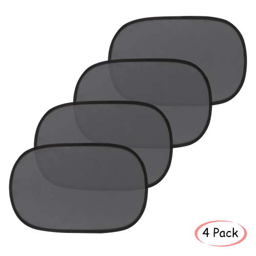 GLUAAE 4 Pack Automotive Interior Heat Shields, Car Window Sun Shade for Baby, Glare and UV Rays Protection Car Seat Sun Protection for Your Child (20" * 12")