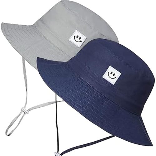 55cube Baby & Toddler Sun Hat UPF 50+ Bucket Hat with Chin Strap