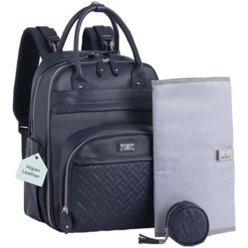 BabbleRoo Leather Diaper Bag