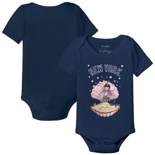 New York Yankees Tiny Turnip Infant Mermaid Bodysuit - Navy