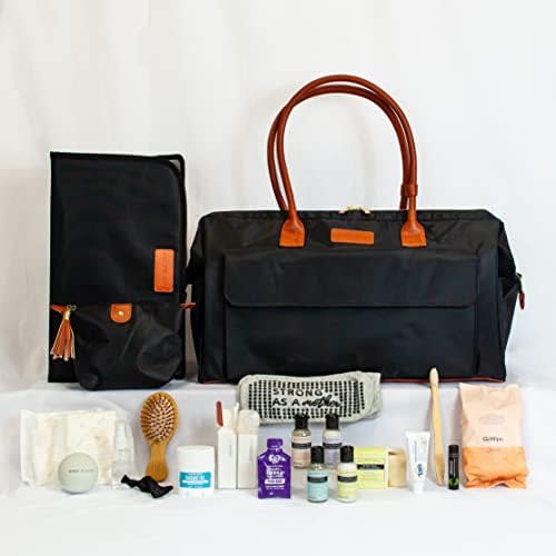 Pre-packed Birth Bag, Hospital Bag for Mom Labor Essentials in Large Diaper Bag (The Minimalist, Classic Black)