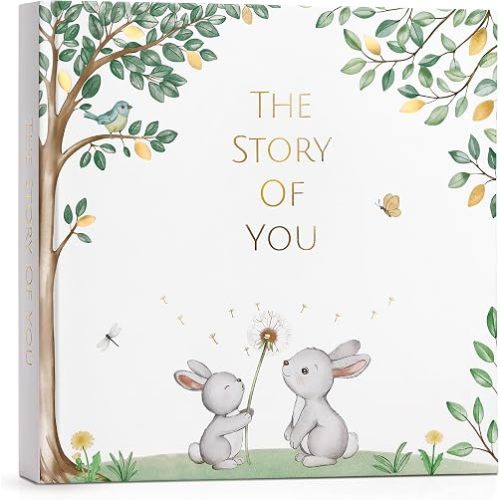 Keepsake Baby Memory Book Gender Neutral Capture Every Moment From Pregnancy to Age 5 Baby Scrapbook Photo Album First 5 Year Baby Book for Boy or Girl Milestone Journal - Shower Gift Newborn Babies