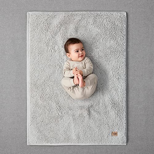 UGG – Blakely Baby Blanket – Comfy, Cozy Throw Blanket for Newborn Babies – Plush Sherpa Blankie – Soft & Gentle on Skin – 31” x 41” - Glacier