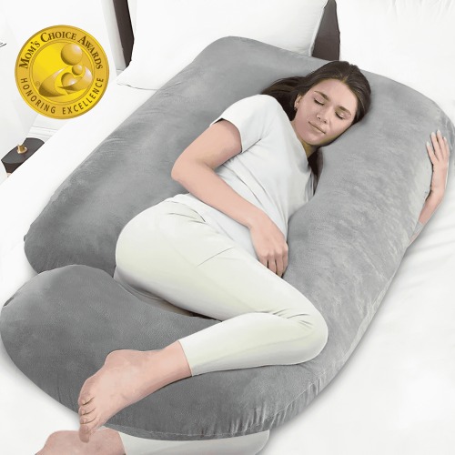 NFTIGB U Shaped Pregnancy Pillow, 70 Inch Full Body Maternity Support with Removable Cover