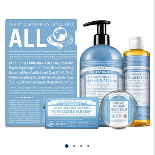 Baby Unscented Body Care Gift Set | Organic | Dr. Bronner's