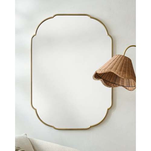 Antique Brass Luna Mirror – Magnolia