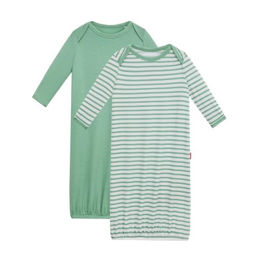 Bamboo Viscose 2-Pack Baby Gowns for Boys and Girls Long Sleeve Infant and Newborn Sleepers
