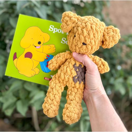 Golden Puppy Plush + Children’s Book Gift Set | Reading Buddy | Toddler Book Bundle | Baby Shower Gift