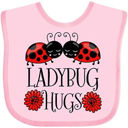 inktastic Ladybug Hugs Cute Pair Of Ladybugs Baby Bib