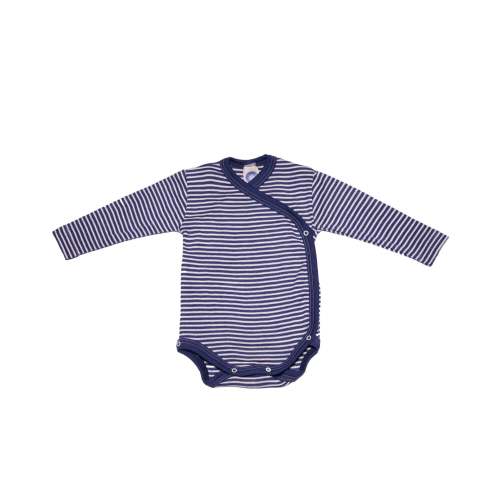 Long sleeve wool/silk kimono-style bodysuit