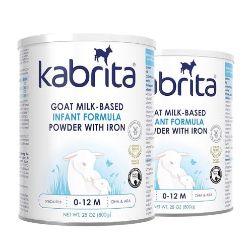 Kabrita Goat Milk-Based Infant Formula Powder with Iron, DHA, ARA & Prebiotics, for Infants 0–12 Months, Non-GMO, 28 oz