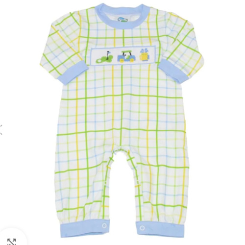 Hand Smocked Golf Romper