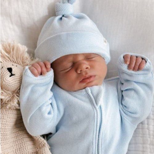 My First Outfit Onesie Beanie Blue | Brave Little Lamb