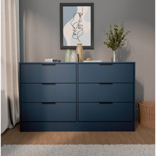 CC & L SALES GROUP LLC Kahanuola Modern 6-Drawer Dresser – 57"W Storage Chest for Bedroom Organization & Reviews | Wayfair