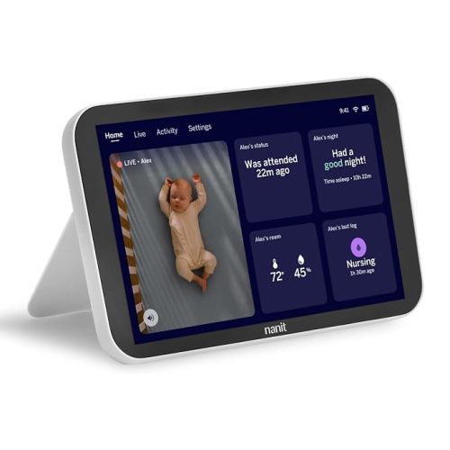 Nanit Display Screen - 8" Touchscreen Dedicated Baby Video Monitor - HD