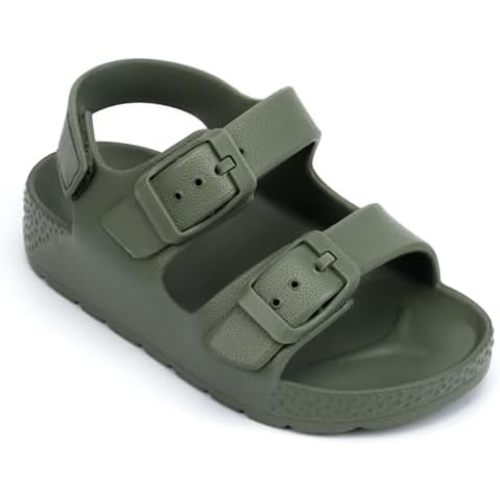 ChayChax Toddler Boys Girls Double Buckle Sandals Children's Adjustable Back Strap Water Sandal