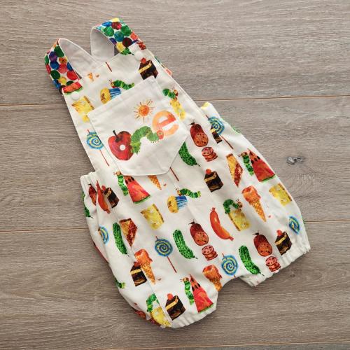 Hungry Caterpillar Romper, Caterpillar Outfit, Colourful Spots Romper, Summer Romper, Overall Romper, Hungry Caterpillar Boys Overalls ,