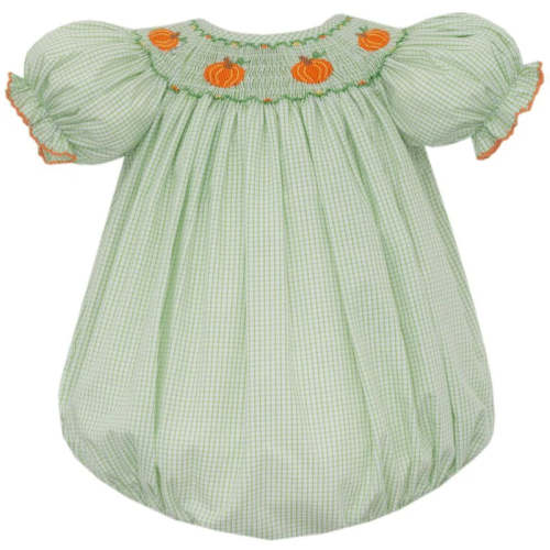 Green Check Pumpkin Bubble