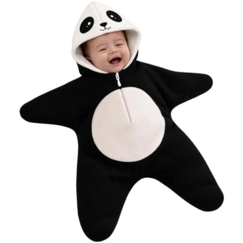 Baby Starfish Onesie Halloween Costume Cute Newborn Girl Boy Hooded Star Suit Outfit Fleece Romper Winter Warm Jumpsuit 3-12M
