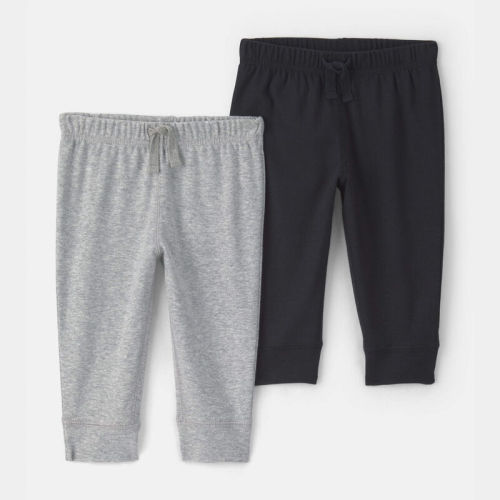 Baby 2-Pack Pants - Grey/Black | Carter’s Oshkosh Canada