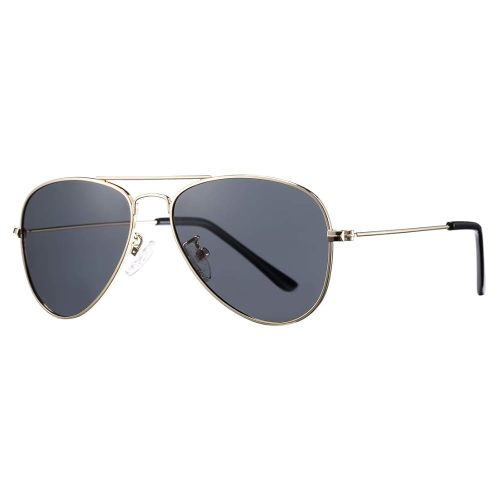 COASION Classic Polarized Small Aviator Sunglasses for Kids Baby Girls Boys Age 2-10 50MM