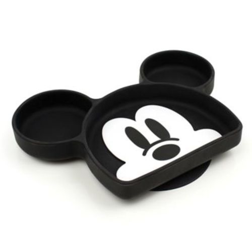 Bumkins® Mickey Mouse Silicone Grip Toddler Dish in Black - BLACK - 20 OZ