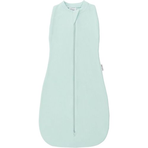 Tiny Twinkle Baby Sleep Sack 0-3 Months 1.0 TOG, Cotton & Elastane Wearable Blanket, Swaddle Transition Micro-Fleece, Machine Washable (Sage)