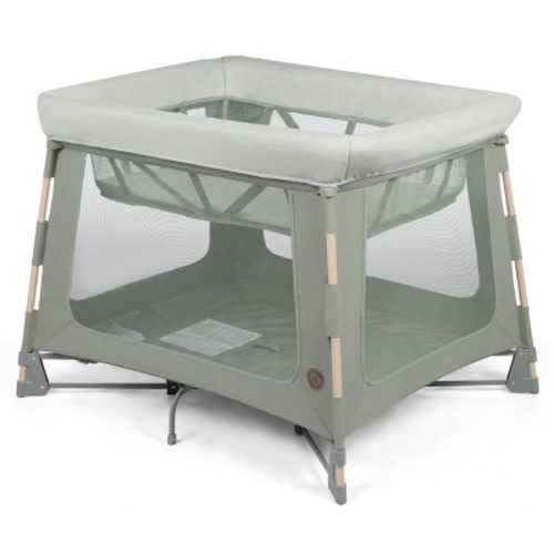 Maxi-Cosi Swift Standard Playard - Classic Green: Folds For Easy Transport, Aluminum Frame, Portable Infant Bed