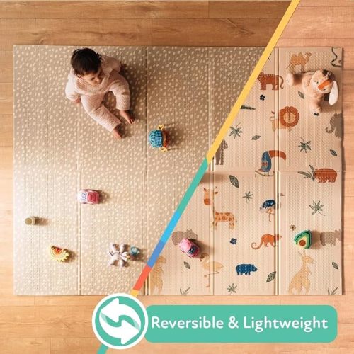Nuby Reversible Baby Floor Mat | Safari