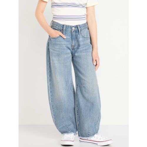 Super Baggy Barrel-Leg Jeans for Girls