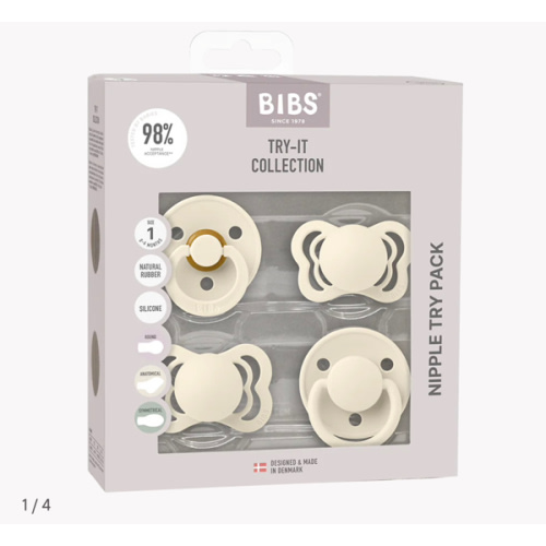 New Baby Pacifiers Try-It Collection - Ivory