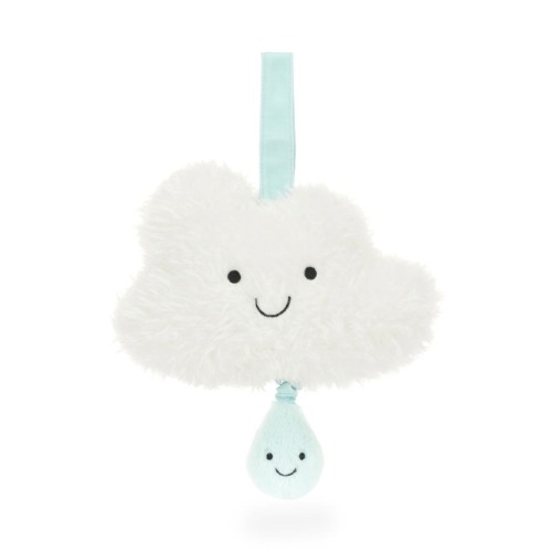 Amusable Cloud & Raindrop Musical Pull 10.6-Inch Plushie, One Size
