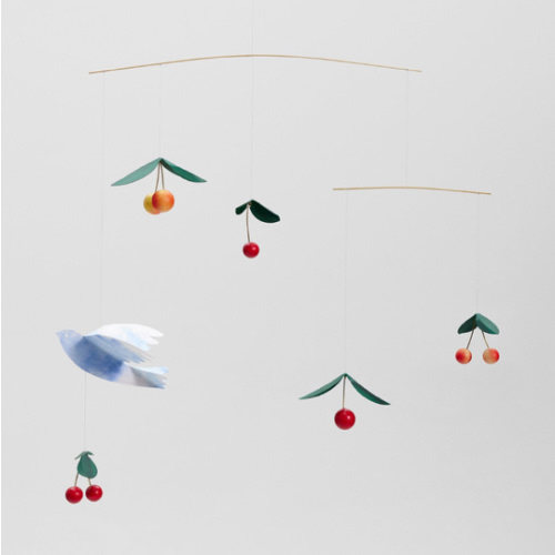 Cherry Bird mobile, multicolour