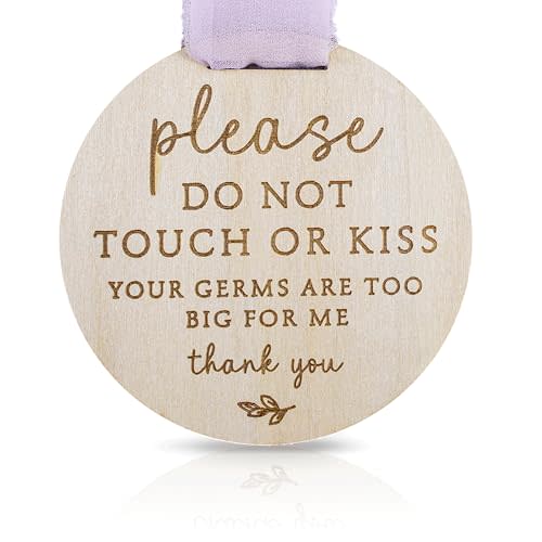 Please Do Not Touch or Kiss Baby Sign, Please Do Not Touch Baby Wooden Sign