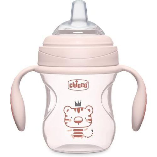 Chicco Transition Training Sippy Cup, Soft Silicone Spout, 4m+, 7oz