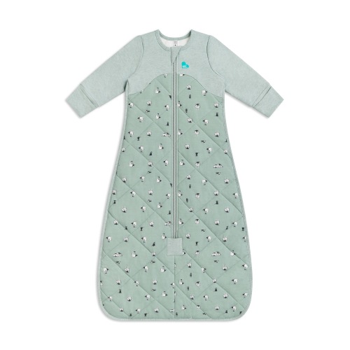 Love to Dream Cotton & Merino Wool Sleeping Bag 2.5 Tog Olive Size 6-18 Months