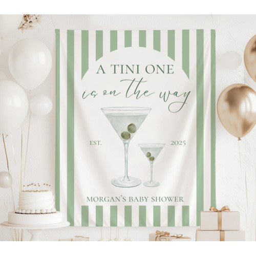 A Tini One is on The Way Sign