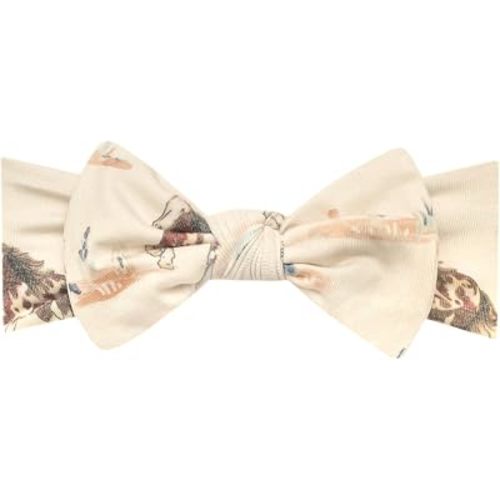 Copper Pearl Baby Stretchy Soft Knit Headband Bow Montana